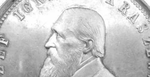  Medal jubileuszowy wybity na cześc J. I. Kraszewskiego w 1879. 